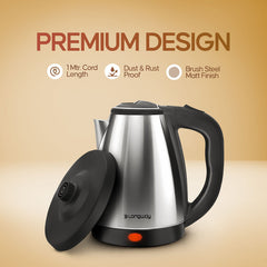 Longway Kestro 2 Ltr Electric Kettle With Stainless Steel Body For Boiling, 1500 Watt