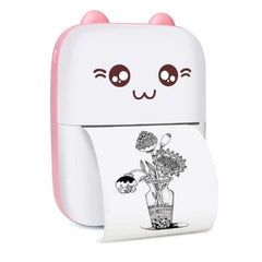 Dropship Mini Printer (Pink-White)