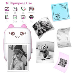 Dropship Mini Printer (Pink-White)