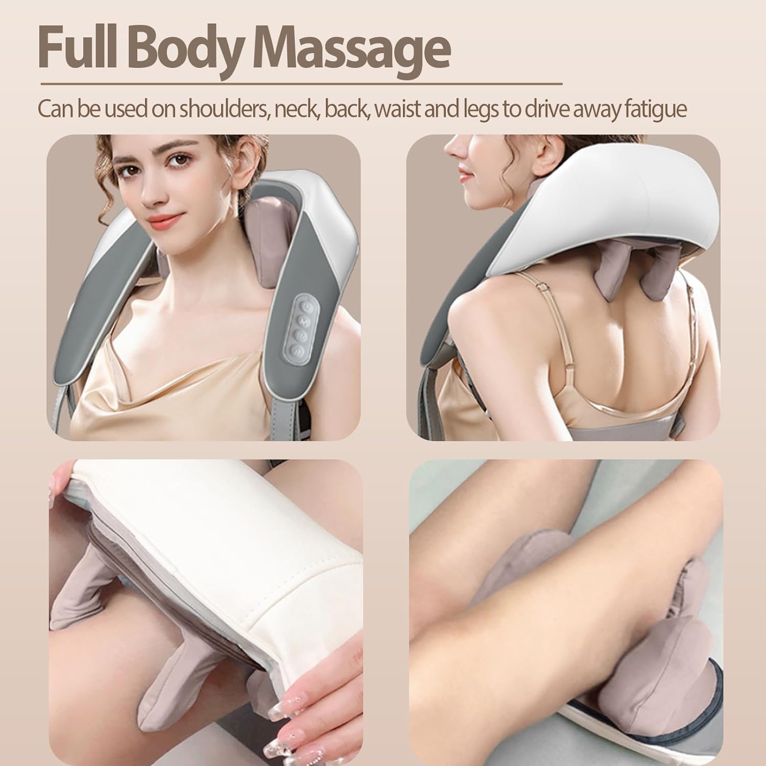 Neck Electric Massager U-Shaped with Vibration for Neck Pain Relief, Cervical, Memory Foam GenzVybs